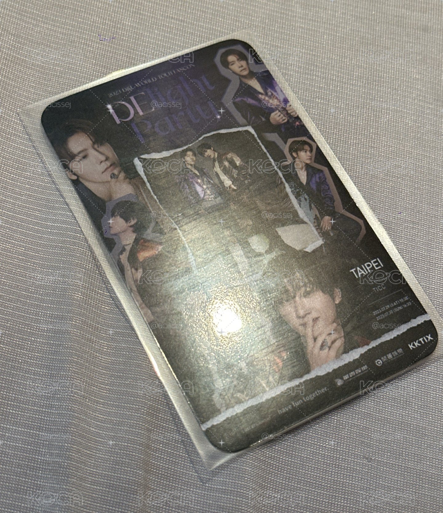 Delight party Taipei 入場卡 D&E 赫海