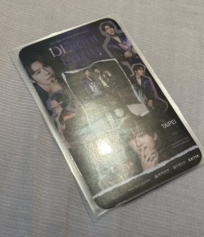 Delight party Taipei 入場卡 D&E 赫海
