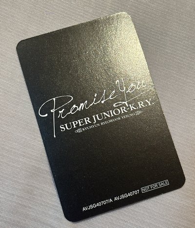 SJ KRY 圭賢 小卡 promise you
