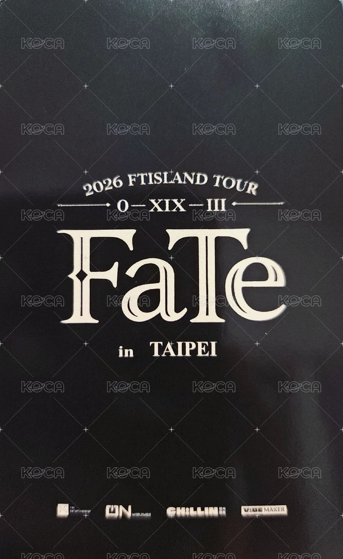 FaTe 台北場 滿額卡  背面
