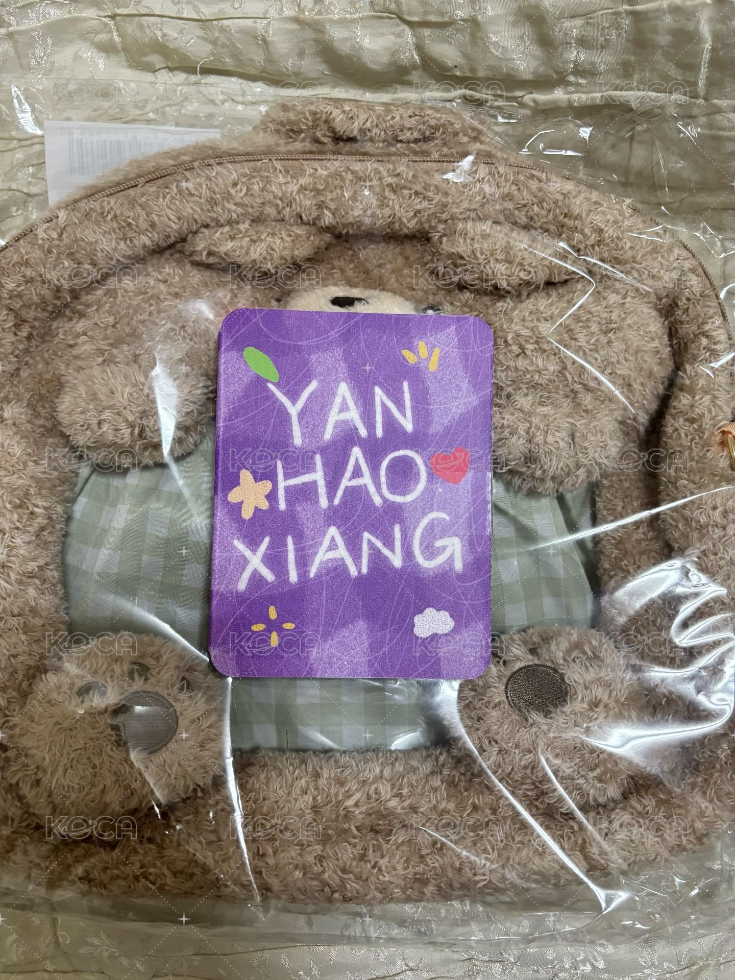 嚴浩翔 動物塑 痛包