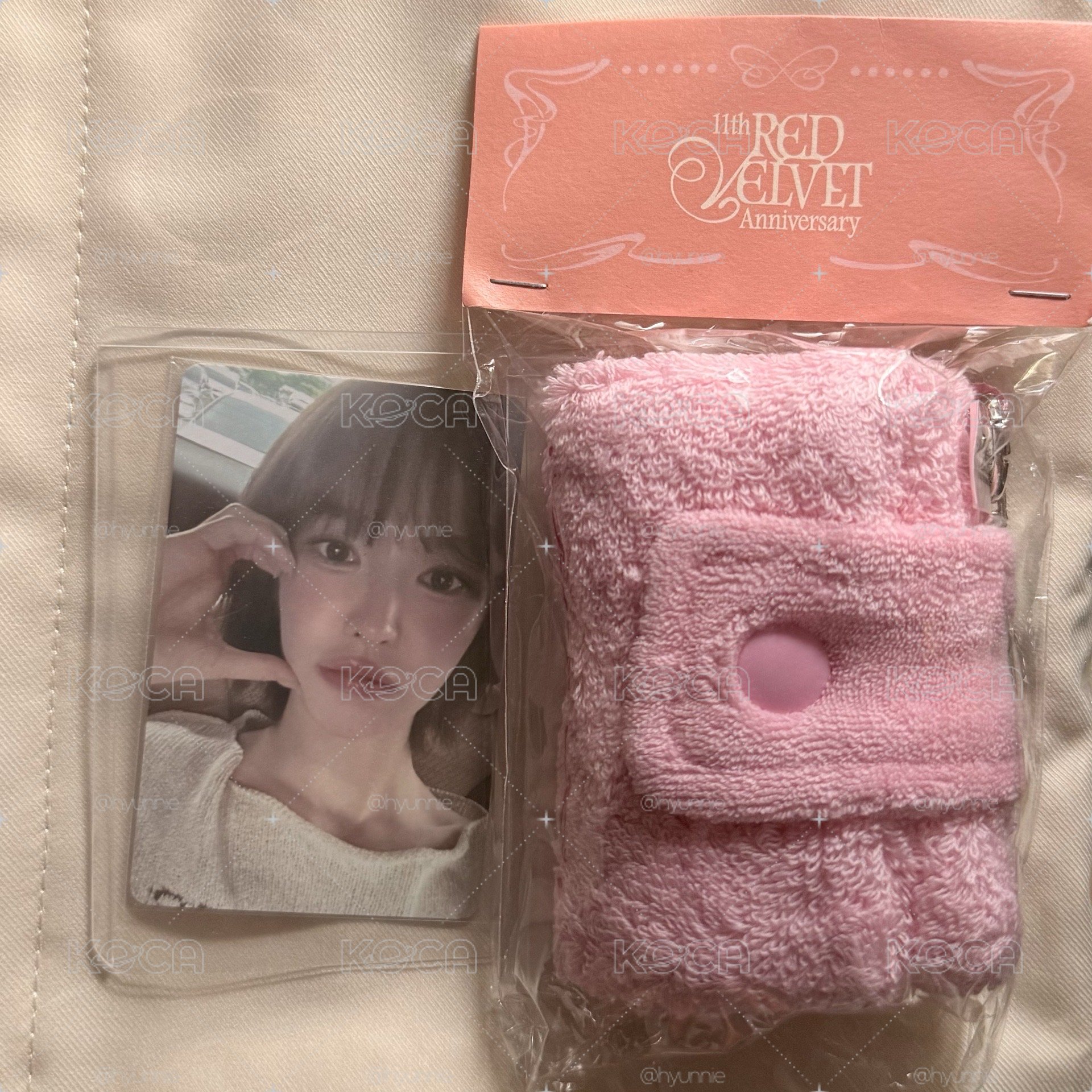 Red Velvet 11週年 Wendy束口背包小卡組+Irene毛巾吊飾組