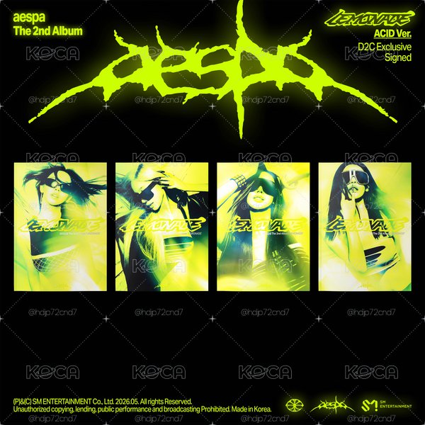 【預購/可直接下單】aespa Lemonade 美通親簽 第二批