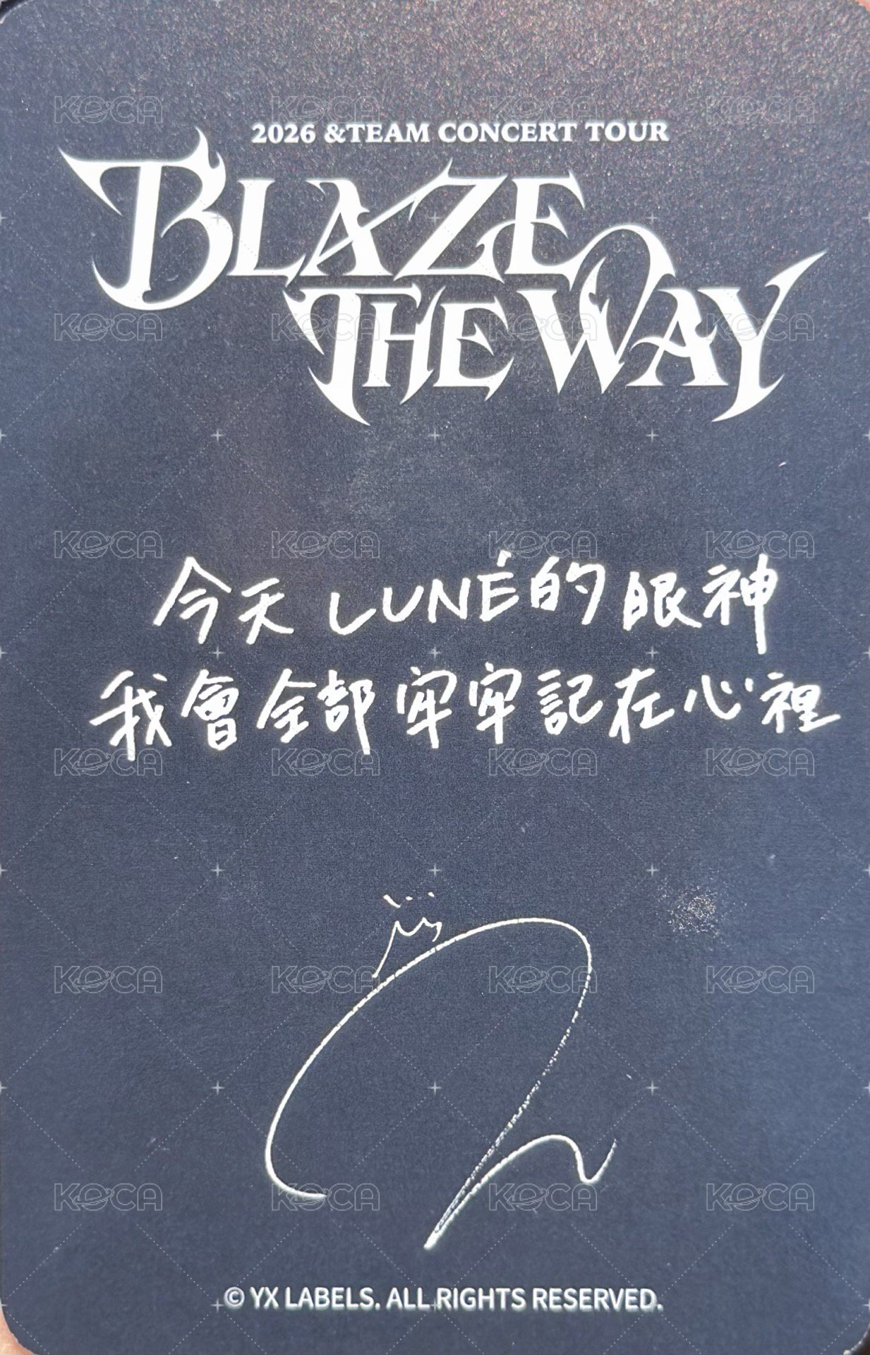 BTW 台北 會員禮卡  背面