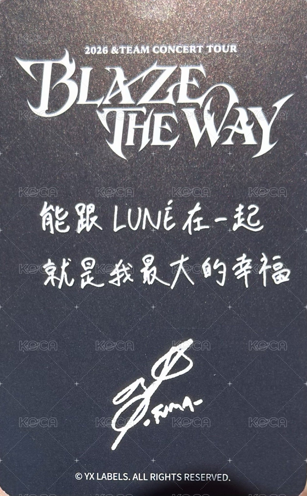 BTW 台北 會員禮卡  背面
