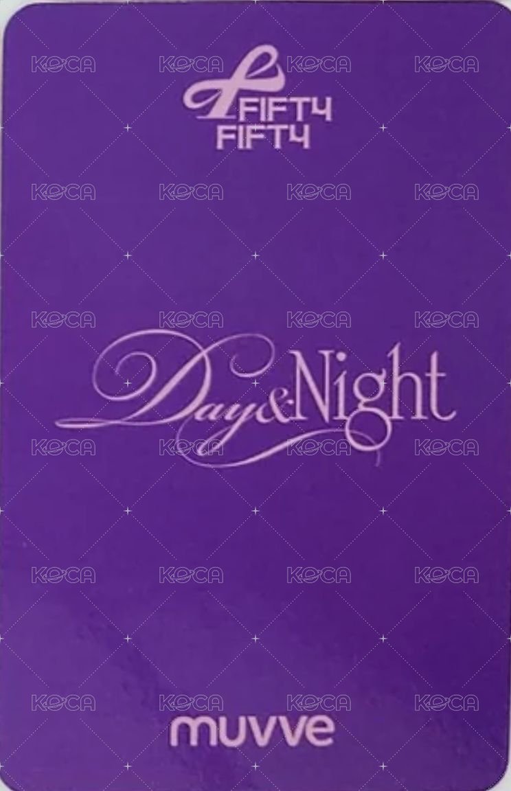 Day & Night mu 預售(購買 10 張專輯以上) 特典卡 完美犯罪 Ver. 背面