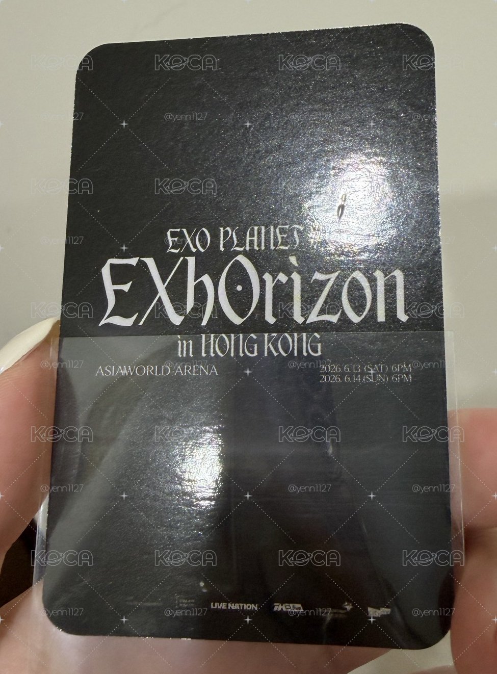 現貨 exo 香港場 vip 入場小卡一套