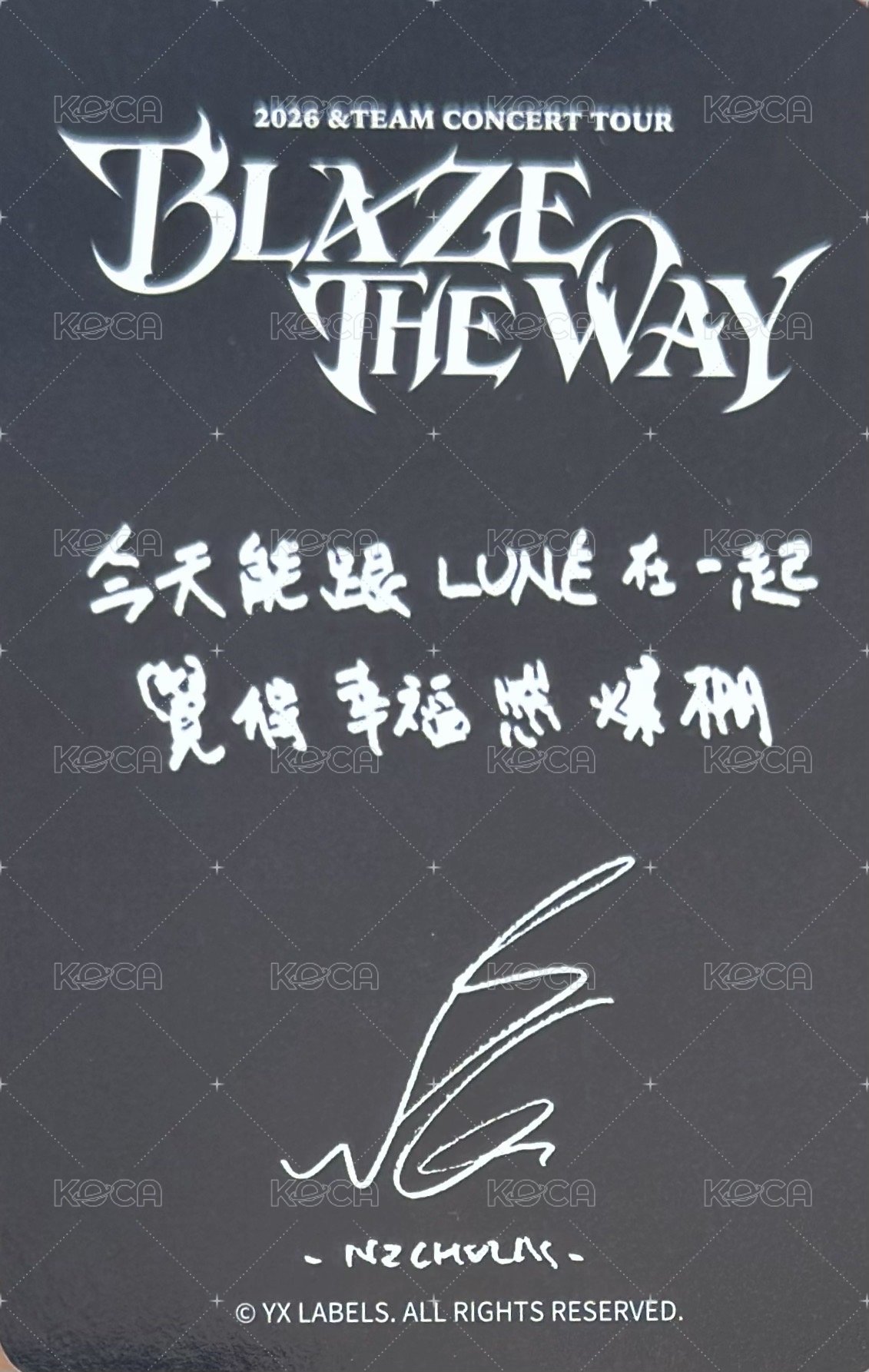 BTW 台北 會員禮卡  背面