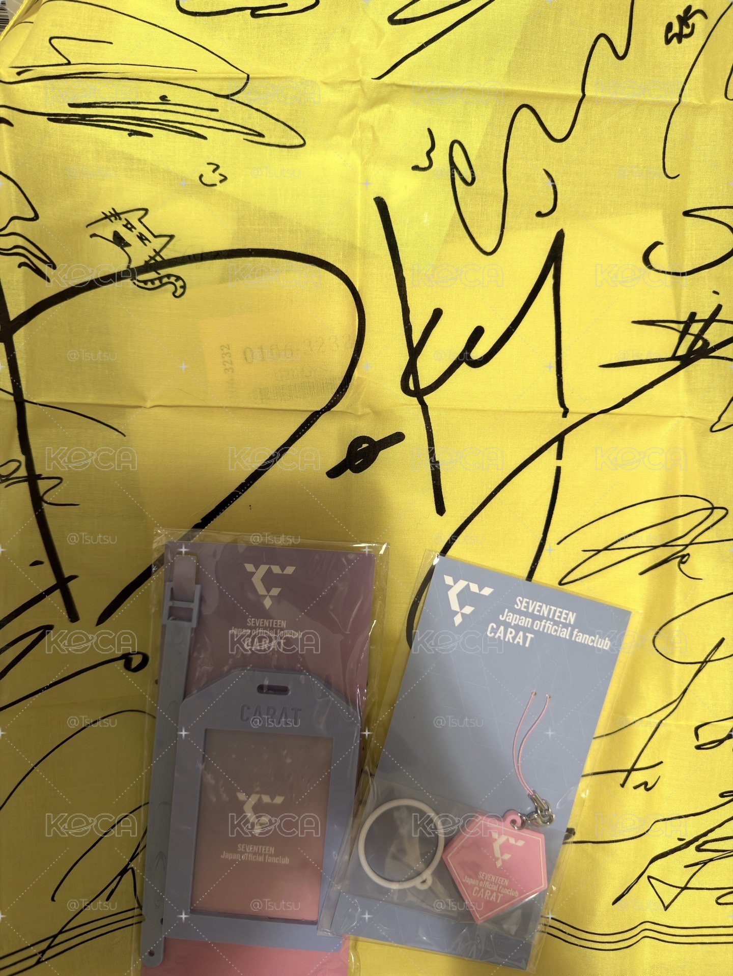 （現貨三樣 一日左右寄出）seventeen DK 絲巾 李碩珉 dicon d社 簽名 會員禮 日咖