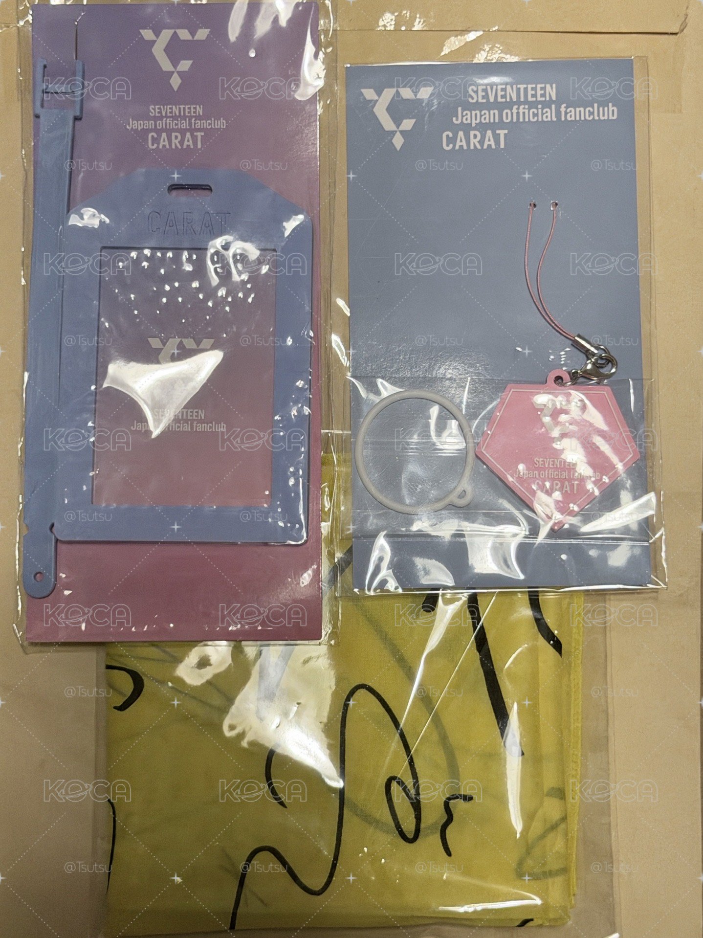 （現貨三樣 一日左右寄出）seventeen DK 絲巾 李碩珉 dicon d社 簽名 會員禮 日咖