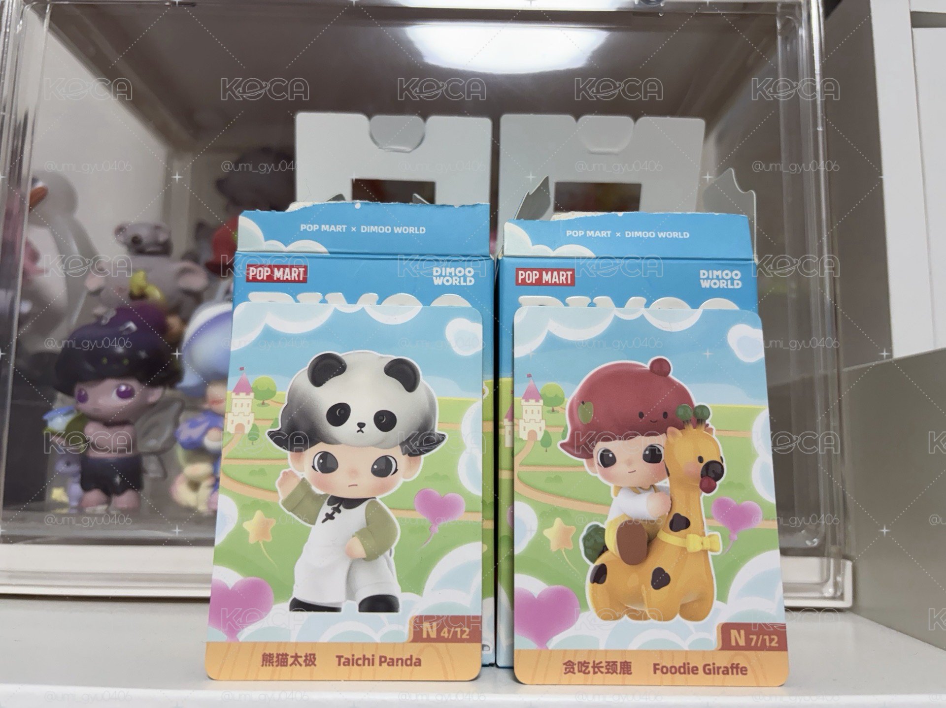 dimoo動物王國系列（熊貓/長頸鹿）