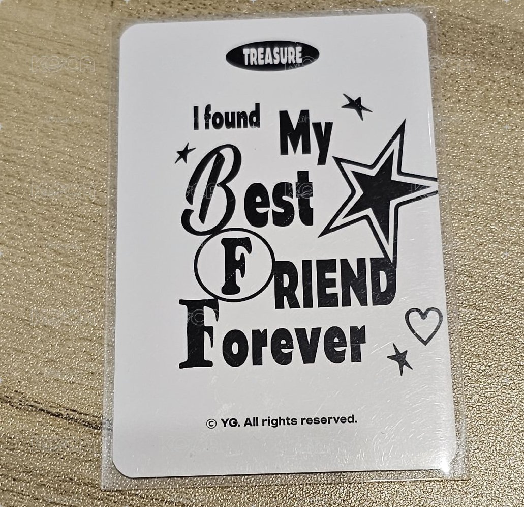 TREASURE BEST FRIEND FOREVER 🐨