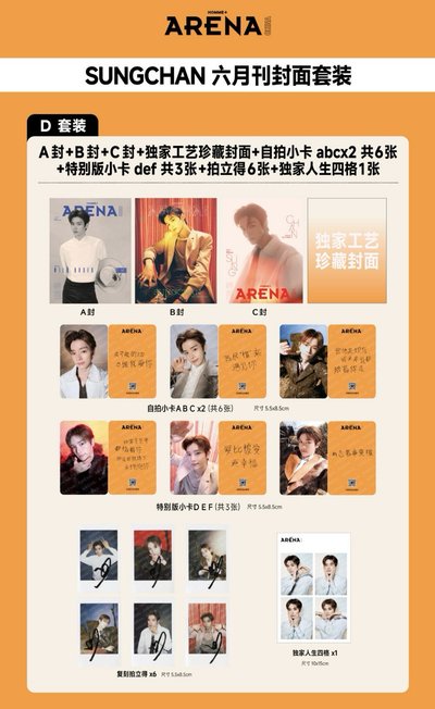 SUNGCHAN🐸arena雜誌✨預購