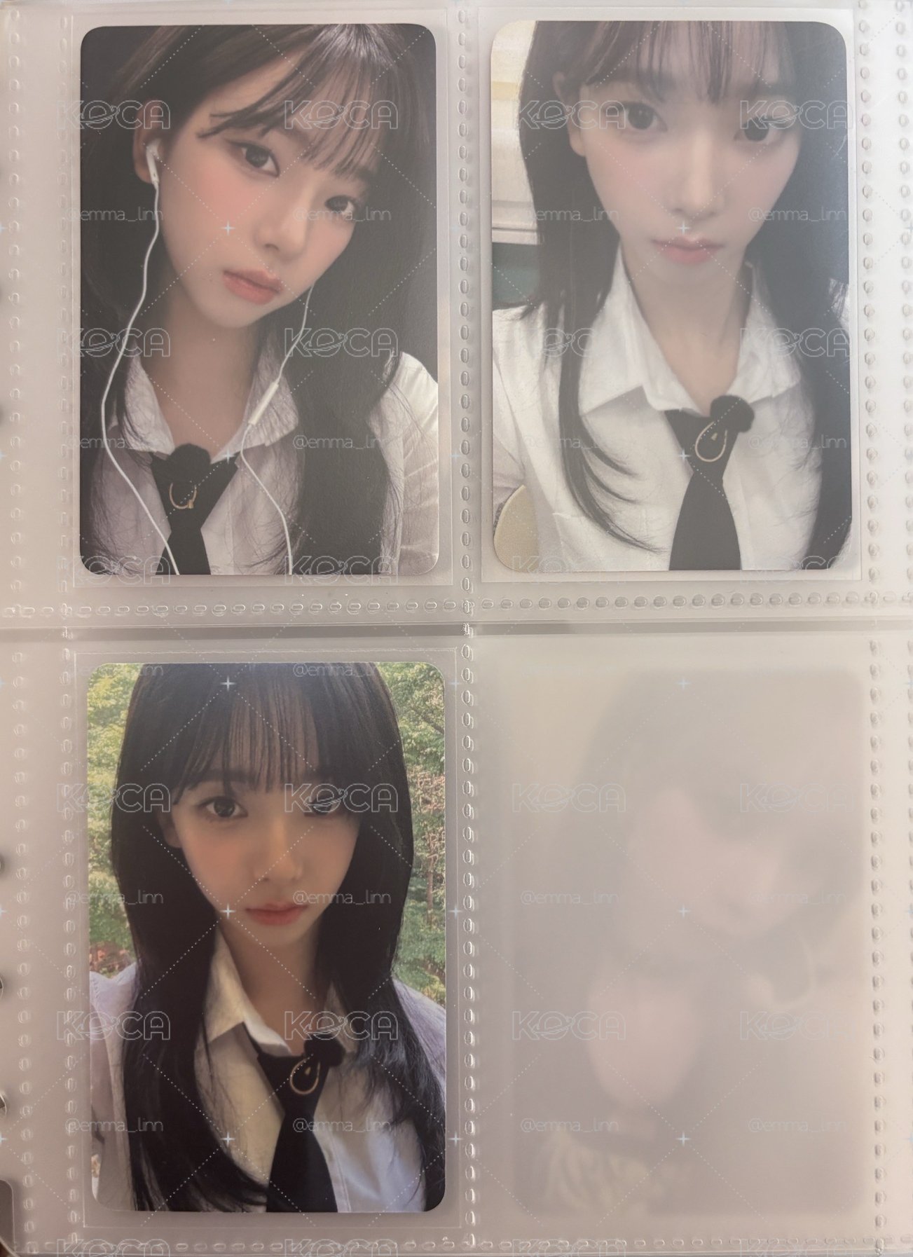 aespa karina rich man 校服幸運卡