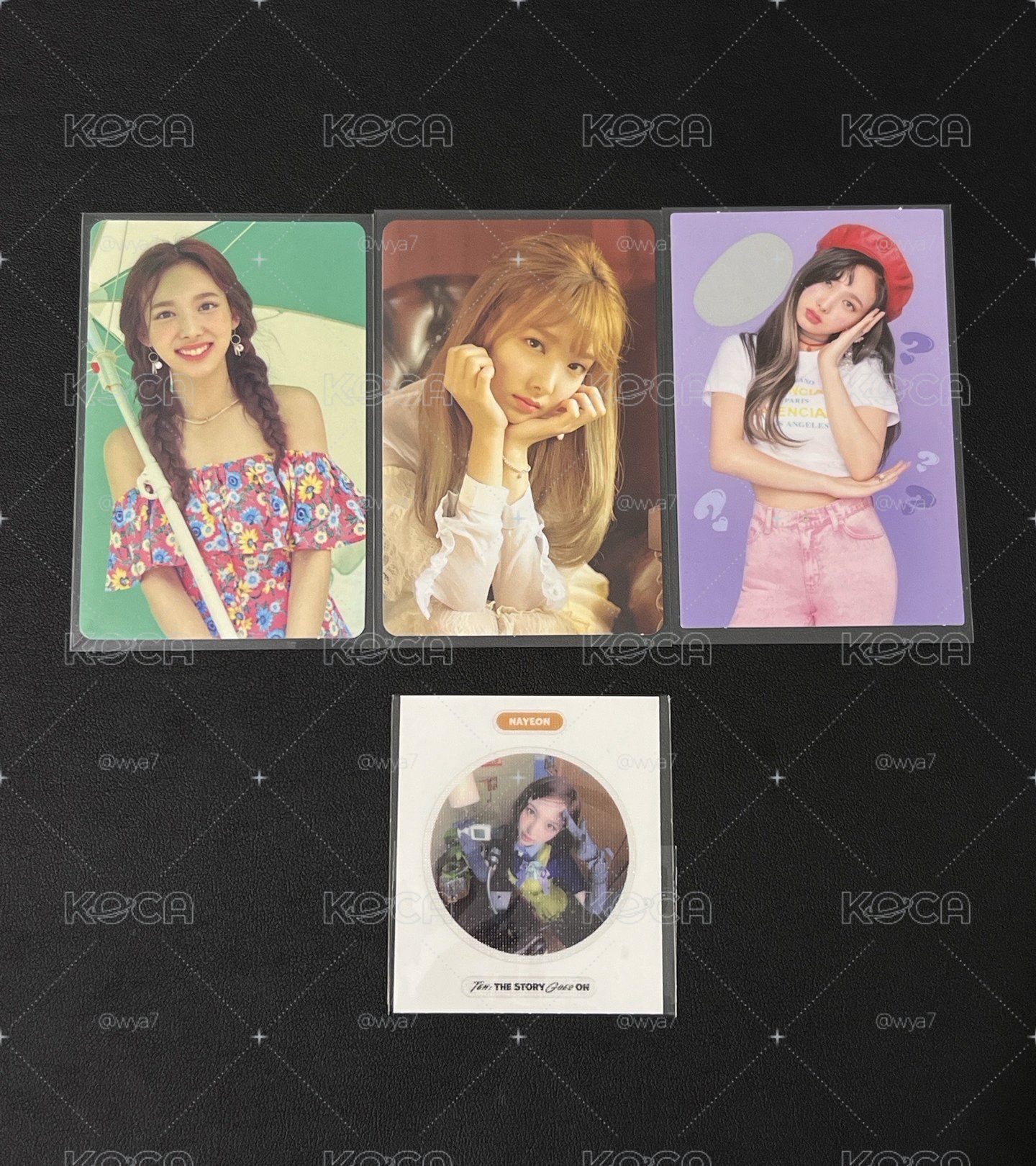 娜璉 小卡周邊組合 TWICEZINE JEJU 2018年曆 小卡 WIL 刮刮卡 十週年專貼紙