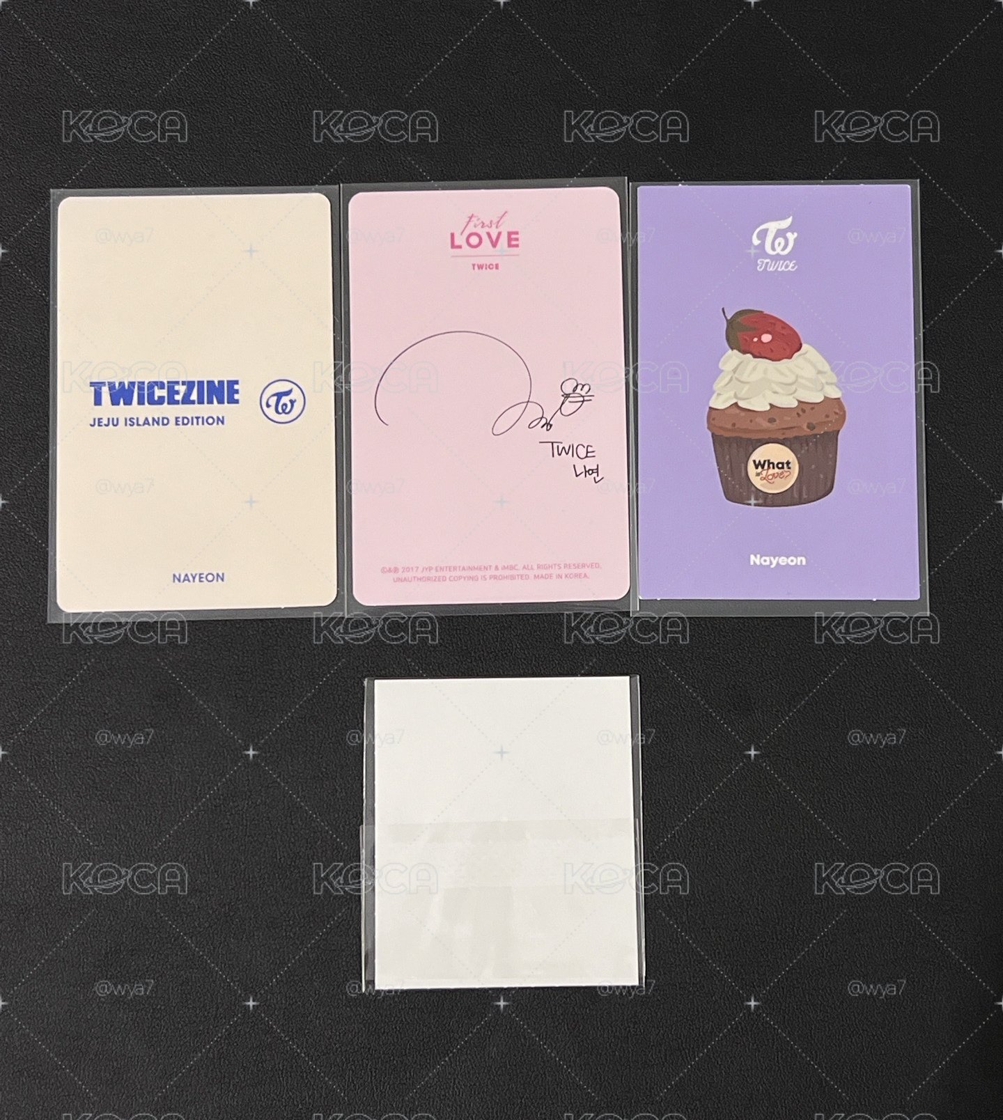娜璉 小卡周邊組合 TWICEZINE JEJU 2018年曆 小卡 WIL 刮刮卡 十週年專貼紙