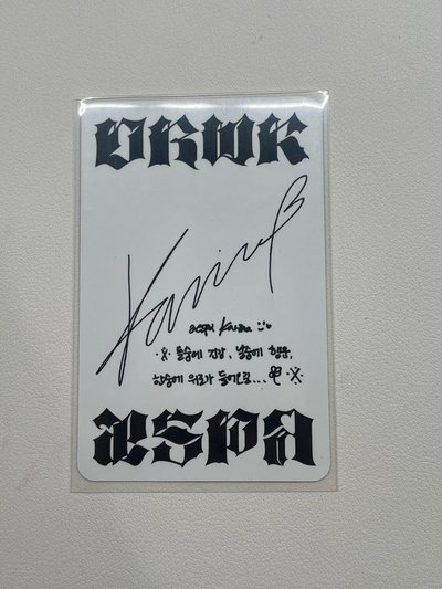 Dirty Work 專輯卡 Code ver. 柚