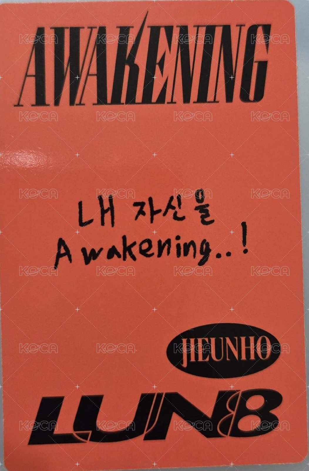 AWAKENING 專輯卡  背面