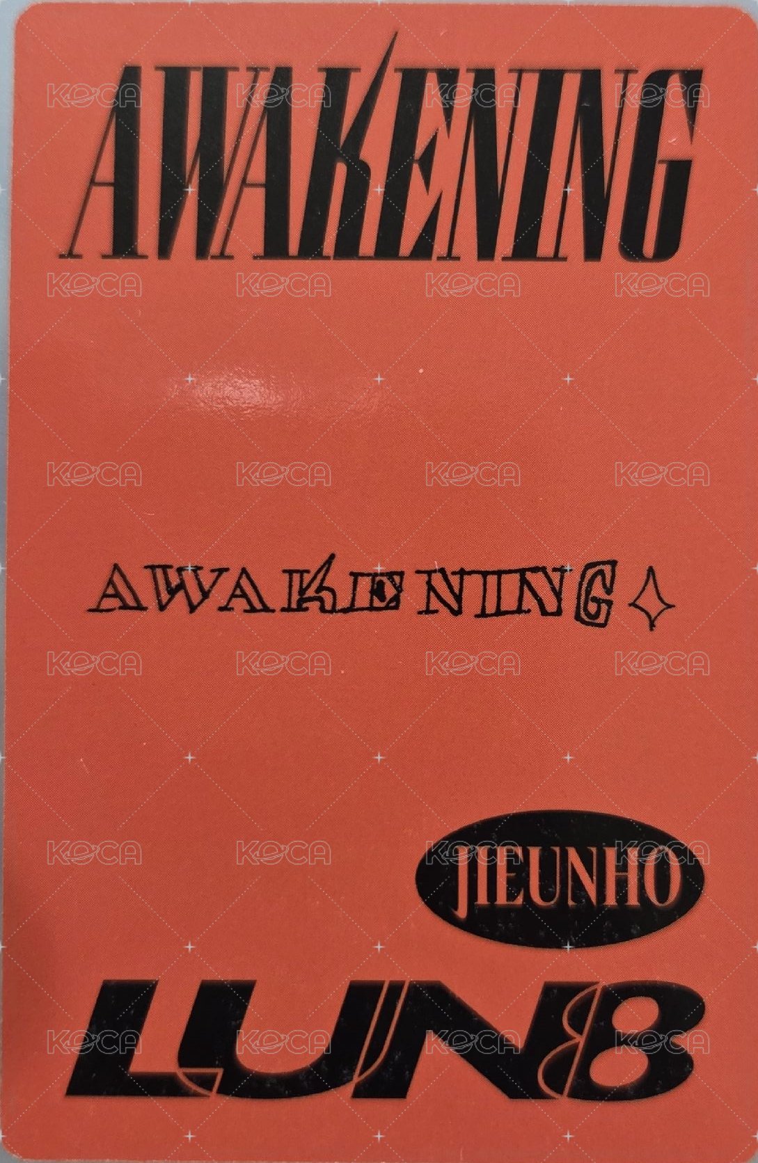 AWAKENING 專輯卡  背面