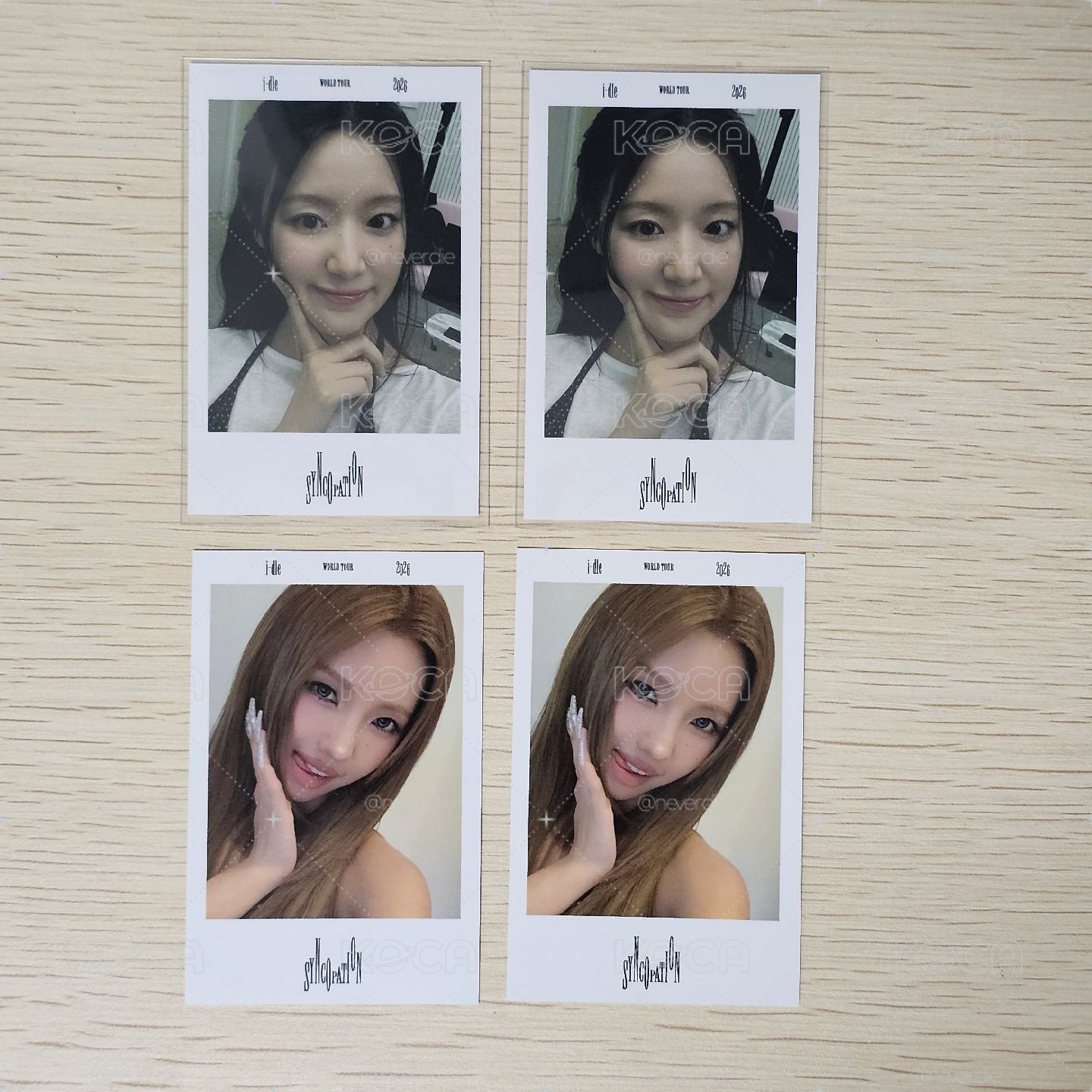 [ i-dle*] 26年巡迴日本橫濱場 日本會員禮團卡 成員拍立得