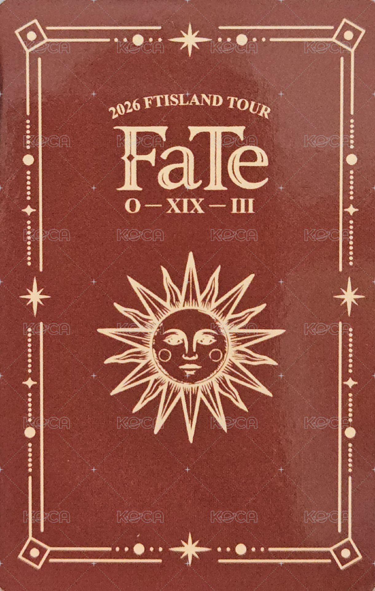FaTe 台北場T恤 周邊卡  背面