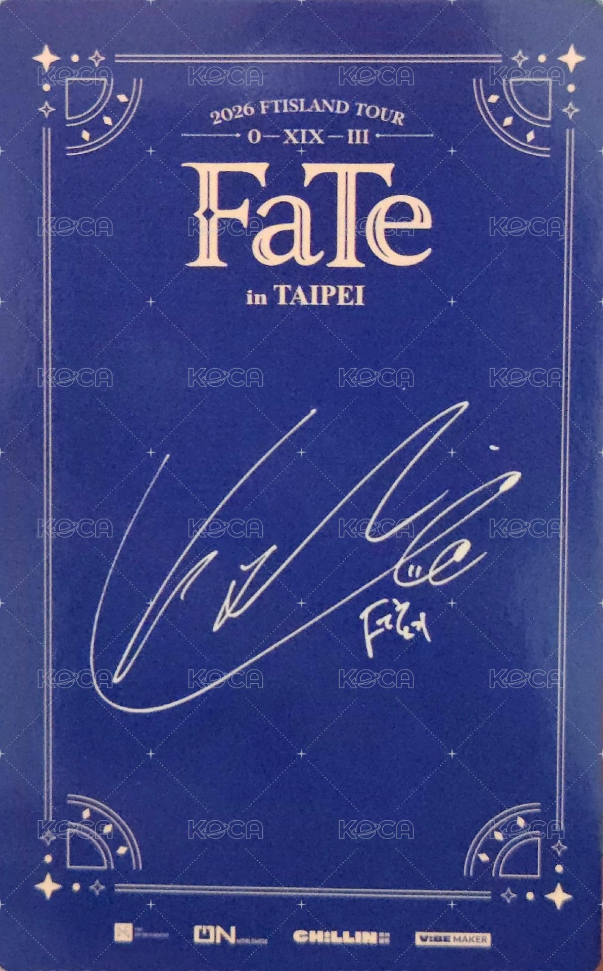 FaTe 台北場DAY2 入場卡 / 場限卡  背面