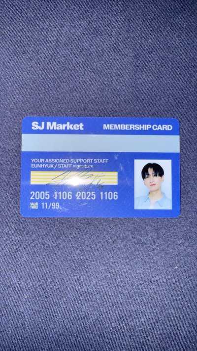 SJ Market 台灣入場卡 銀赫