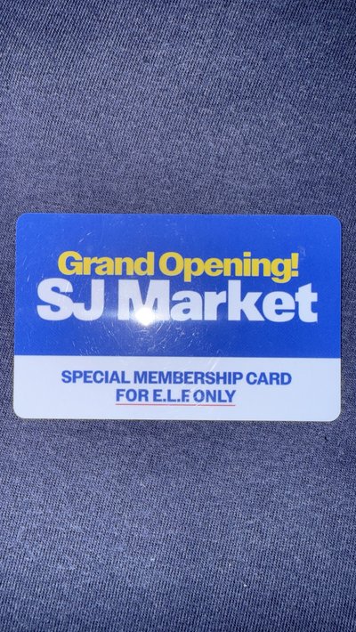 SJ Market 台灣入場卡 銀赫