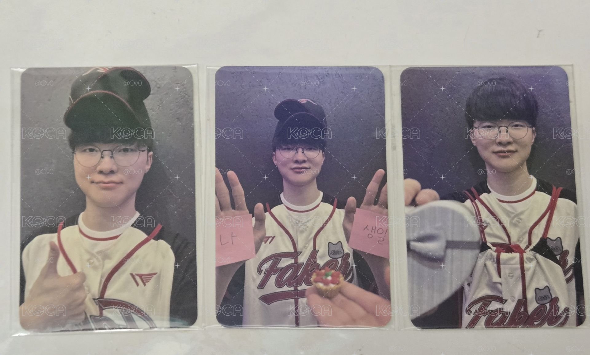 Faker 2026生日周邊小卡三張