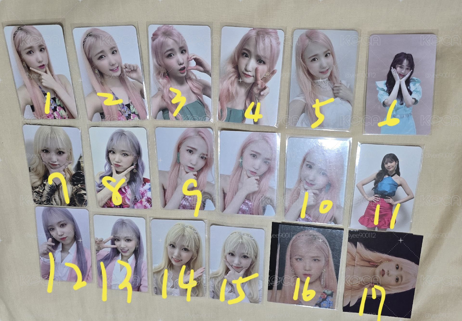 IZ*ONE IZONE 仁美 叡娜 奈子 恩妃 正一 專卡