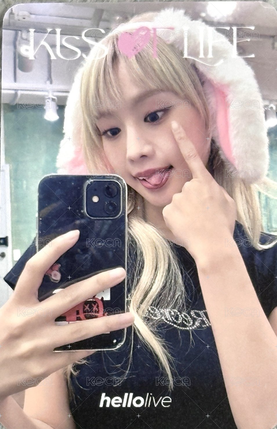 單曲一點石成金 hl 簽售卡 兔子雙面中簽卡 背面