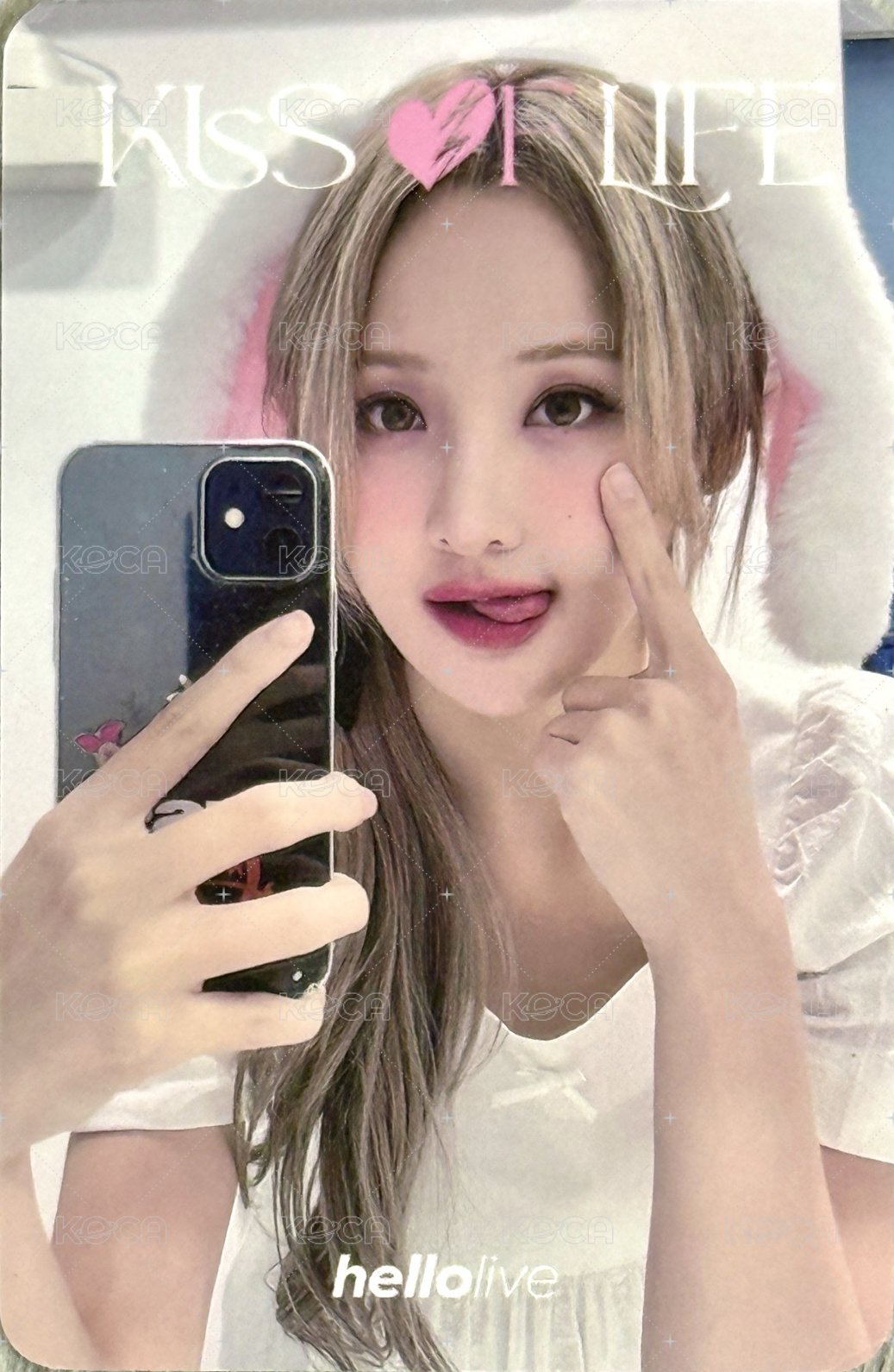 單曲一點石成金 hl 簽售卡 兔子雙面中簽卡 背面