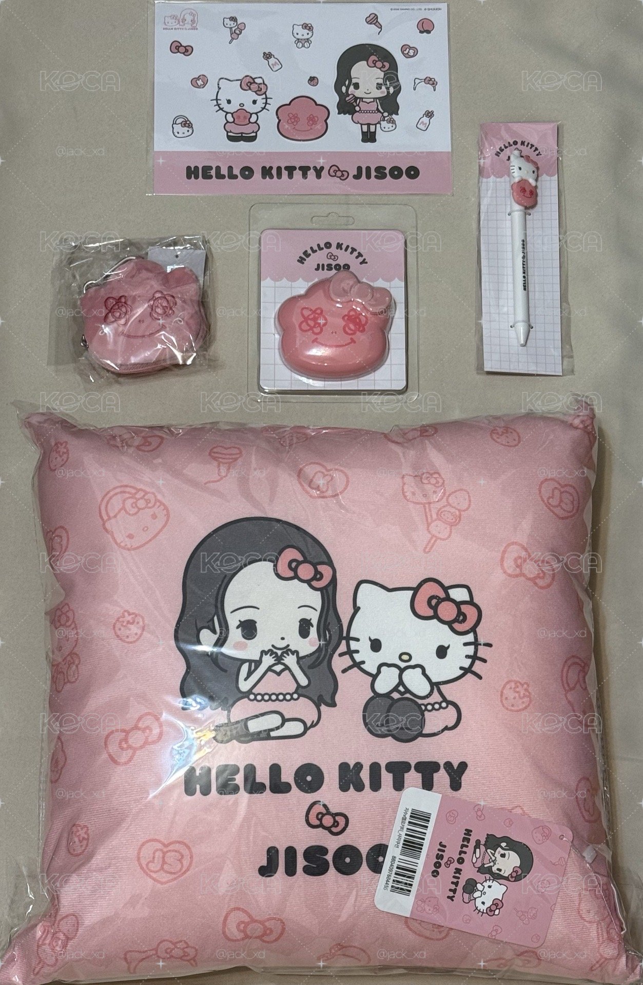 jisoo聯名kitty商品