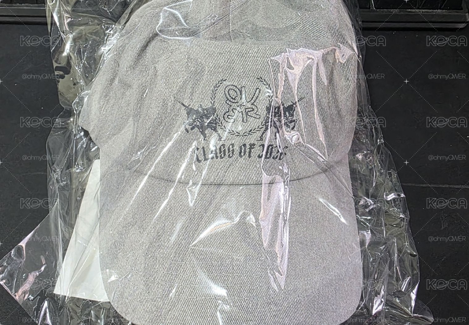 快閃店 灰色 棒球帽 QWER款