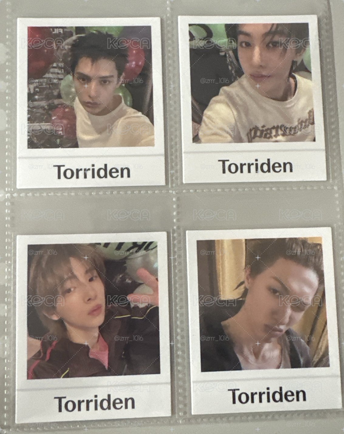 torriden代言小卡