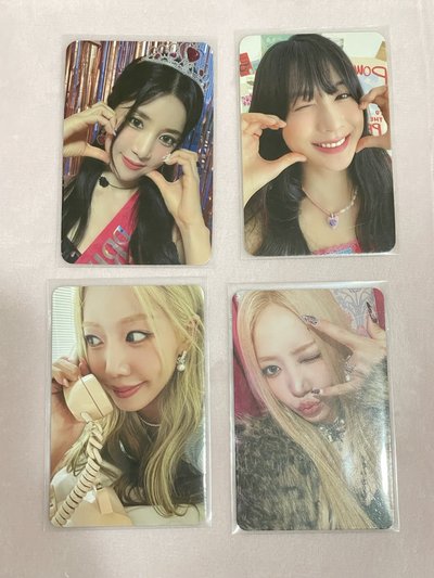 Apink 初瓏 南珠 夏榮 年曆 專輯 特典卡