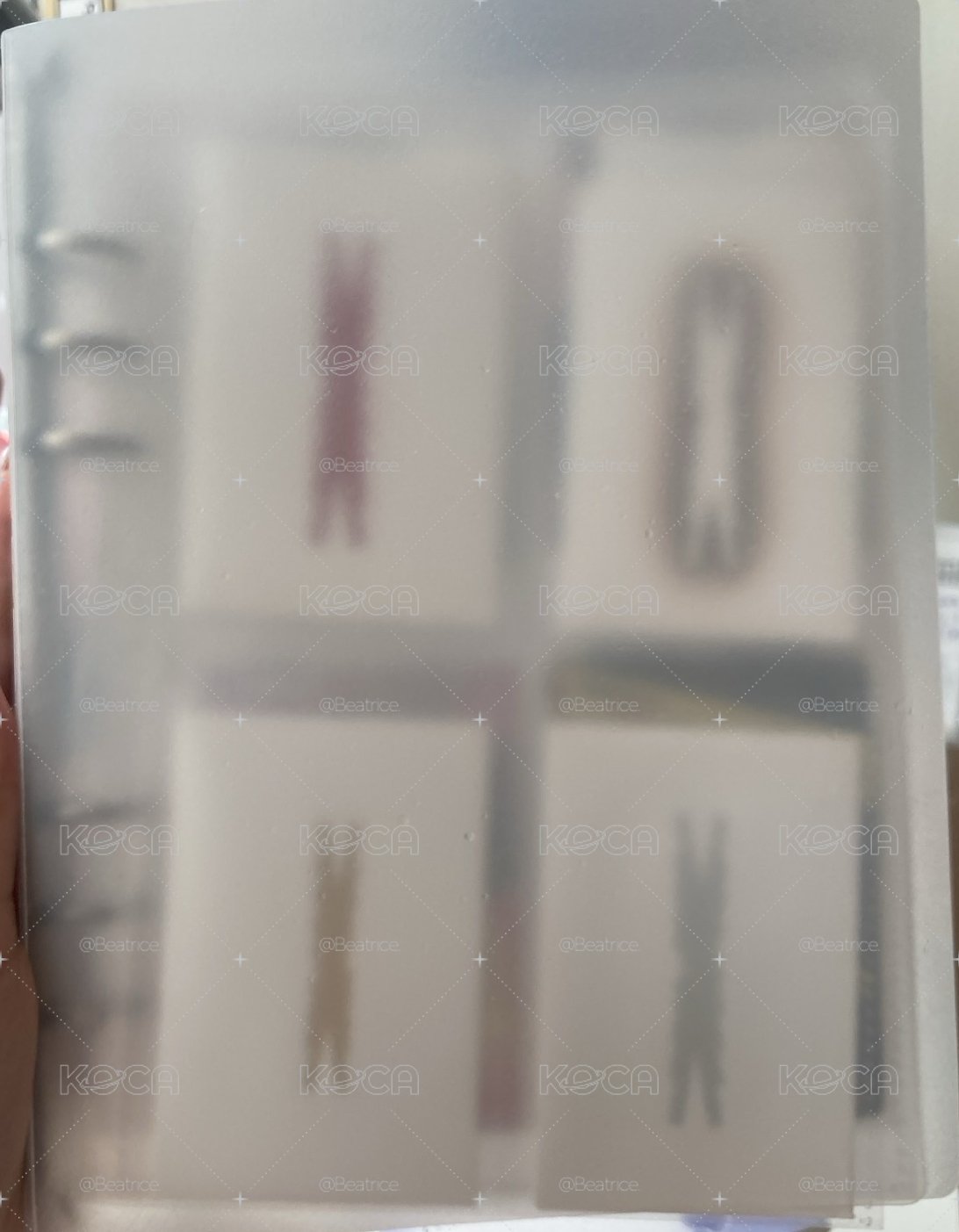 二手磨砂卡冊（側邊含Le sserafim官方貼紙）