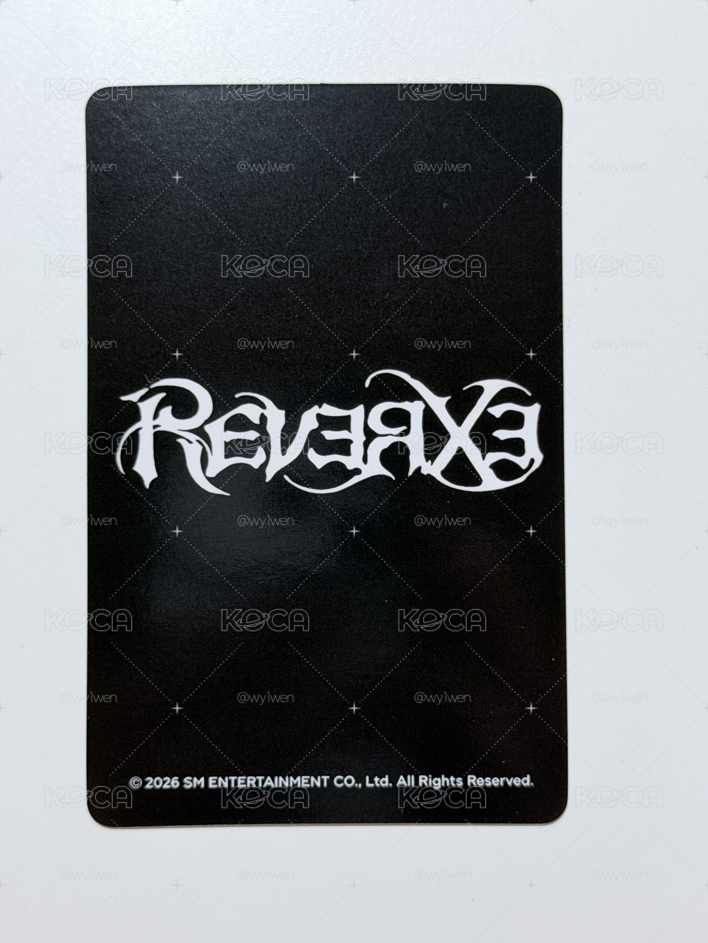 EXO REVERXE中國快閃嘟單肩包卡