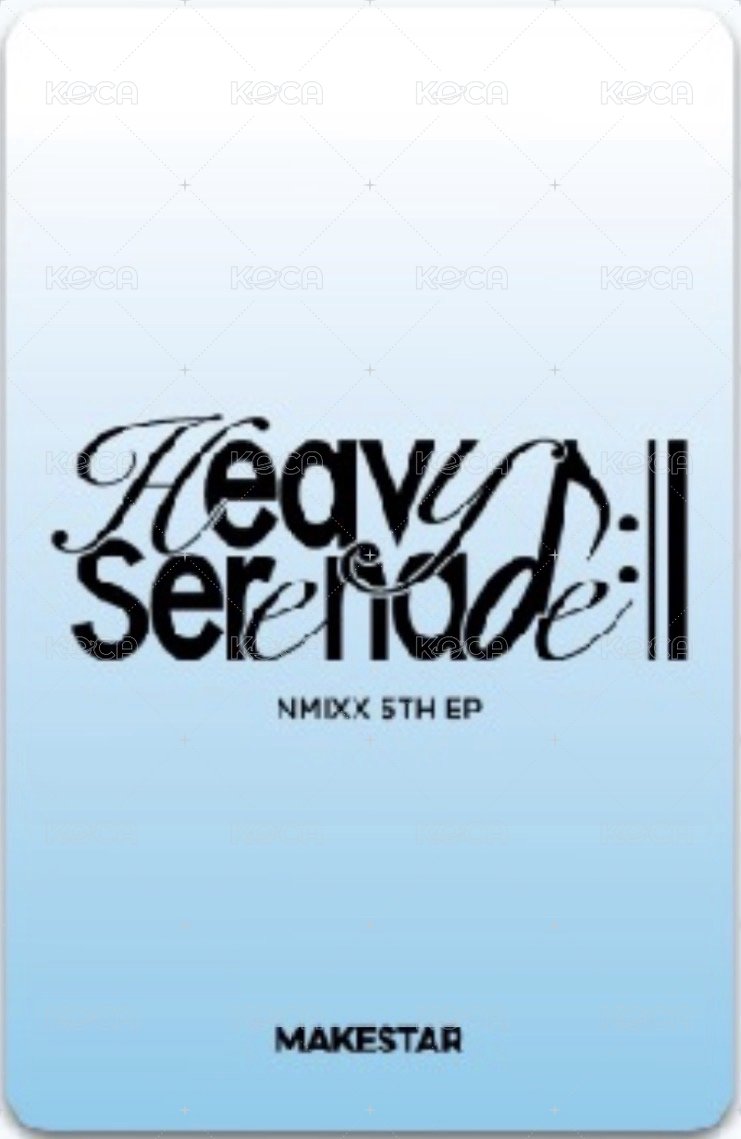 Heavy Serenade ms 6.0 小分隊航拍照 簽售卡  背面
