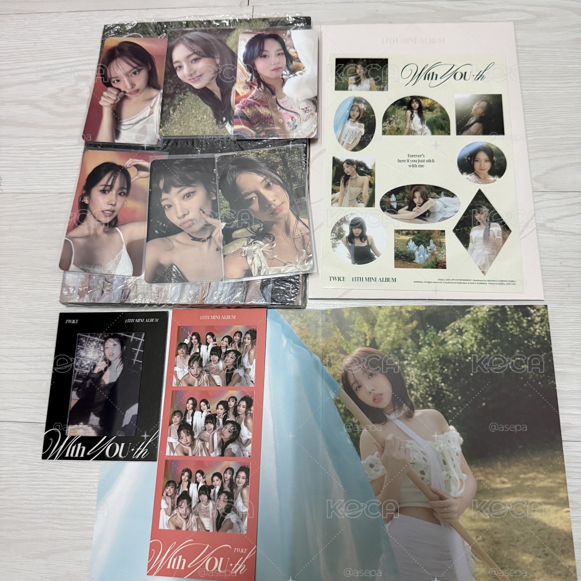 TWICE mini13 綠版全專+彩wm特典卡