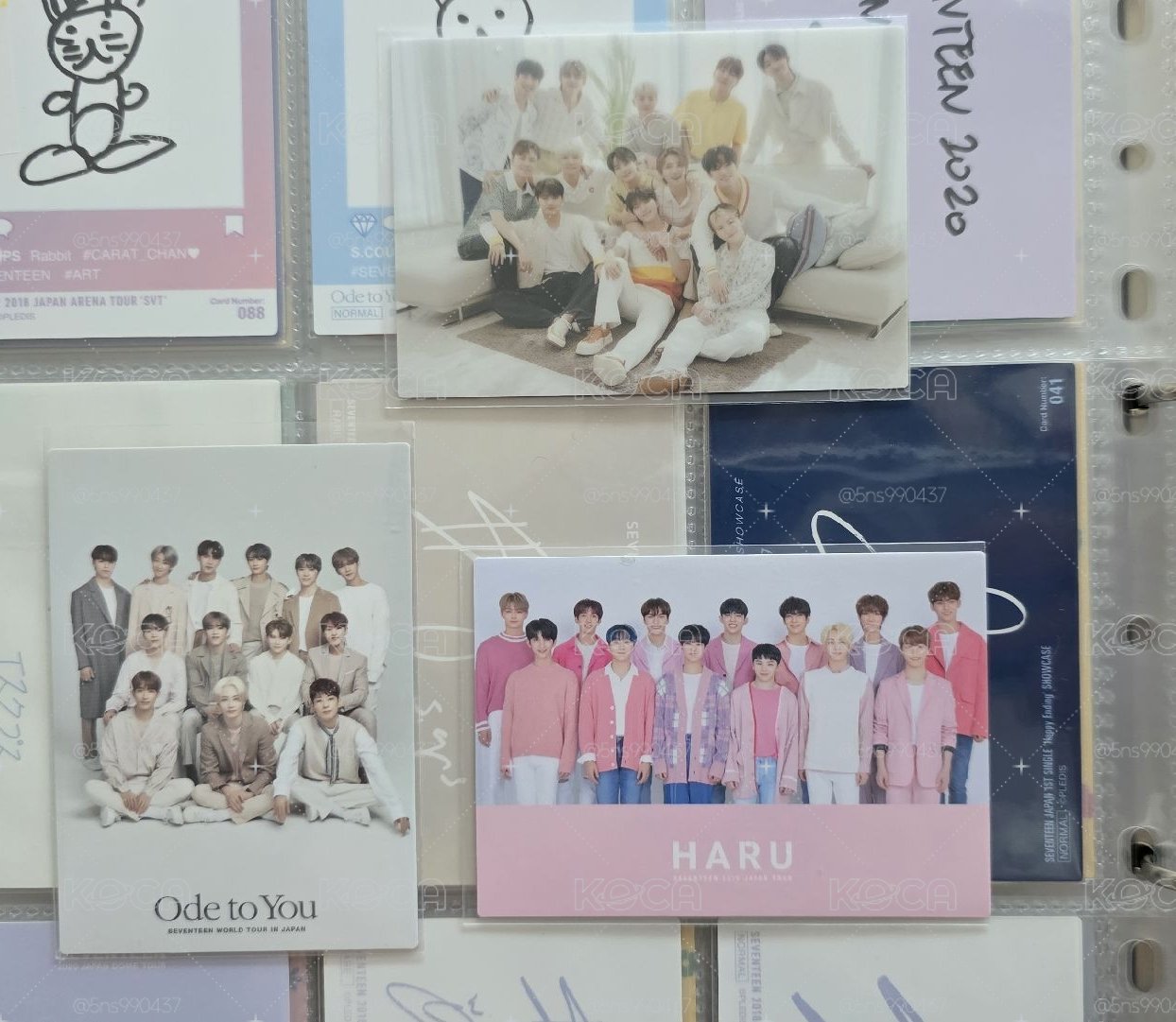 SEVENTEEN 早期日卡 團卡