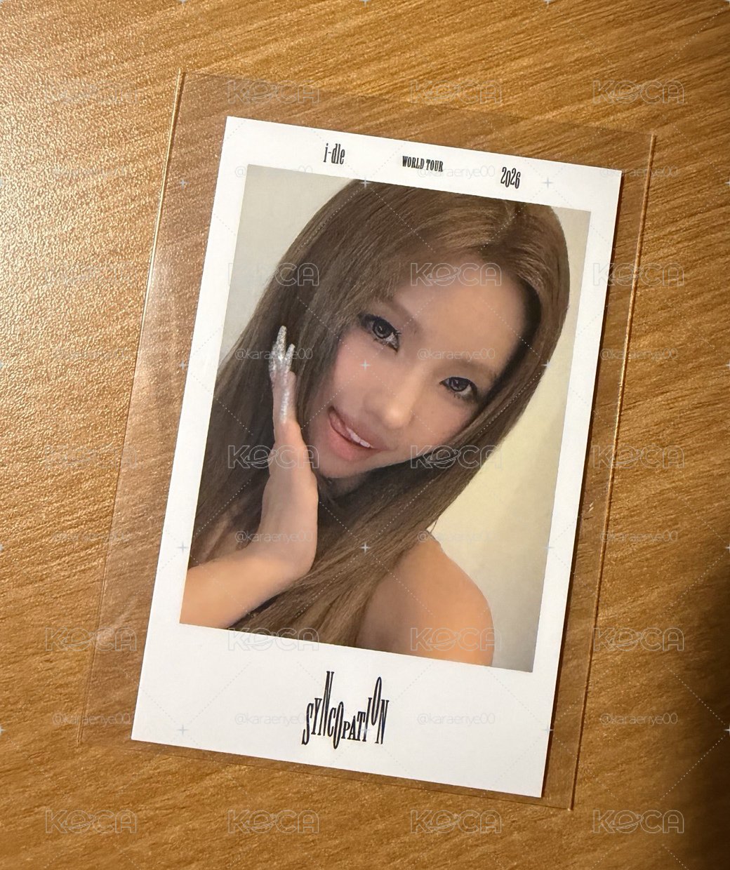 i-dle Syncopation 橫濱場 會員特典 娟卡
