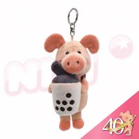 40週年限定版 12cm 吊娃 珍奶小豬威比鑰匙圈