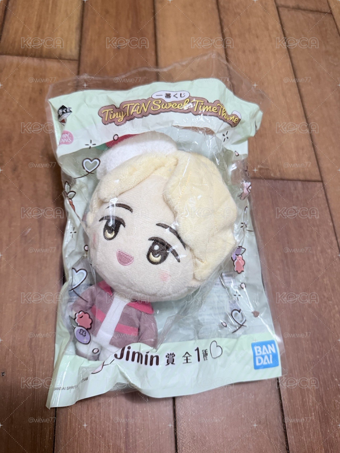 BTS TINYTAN SWEET TIME一番賞 JIMMY 娃