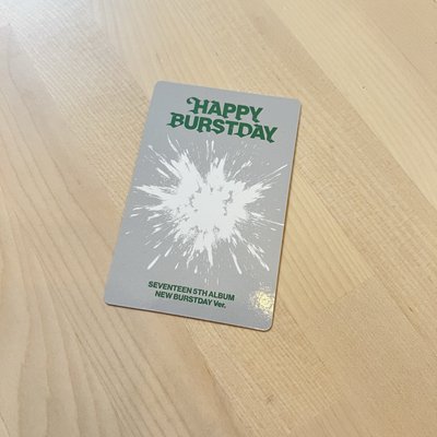 SEVENTEEN - [HAPPY BURSTDAY]  NEW BURSTDAY S.COUPS小卡