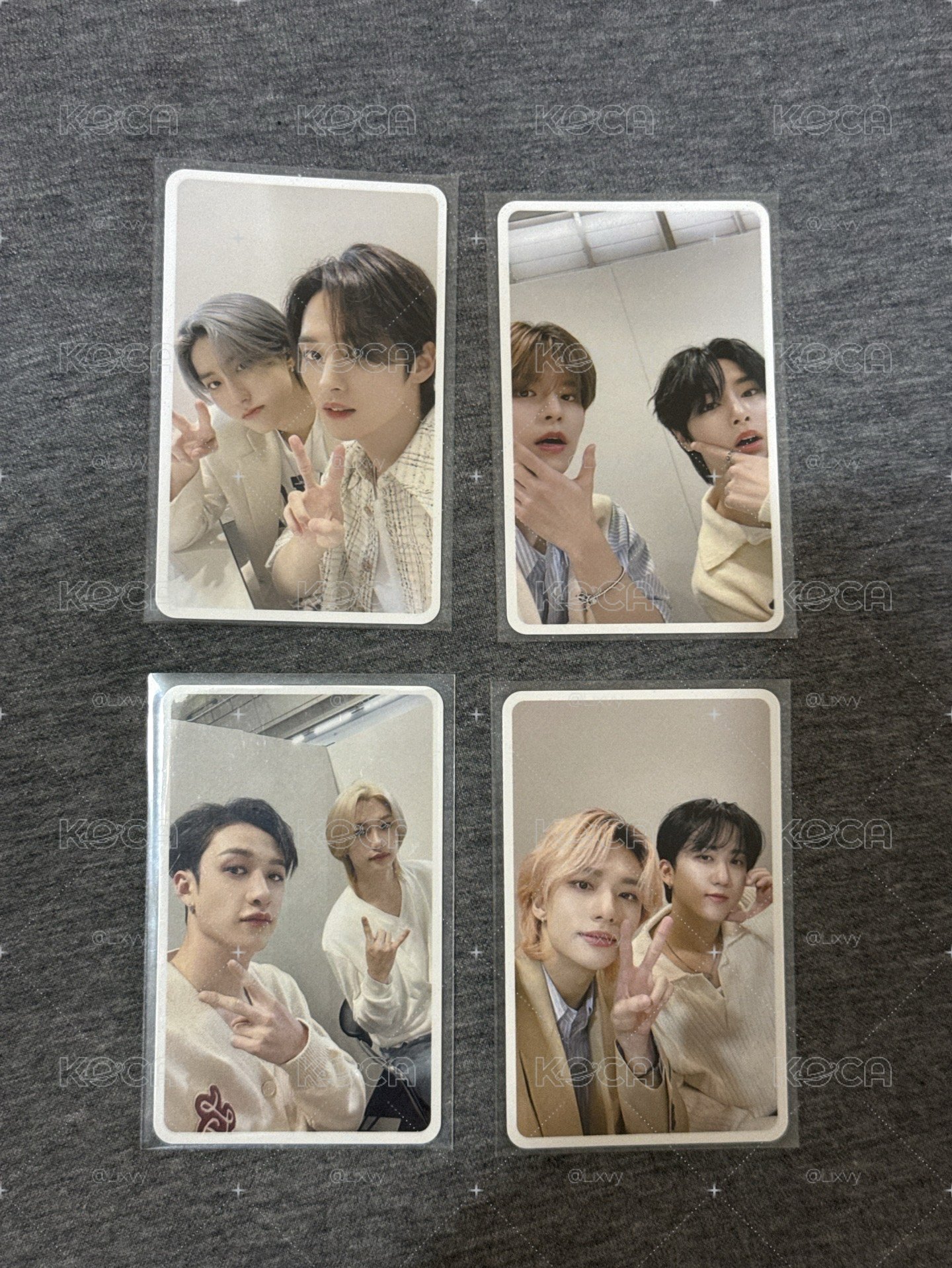 SKZ2020 JYP JAPAN 特典卡 拍手會雙人卡（旻城 玟寅 燦菲 彬辰）
