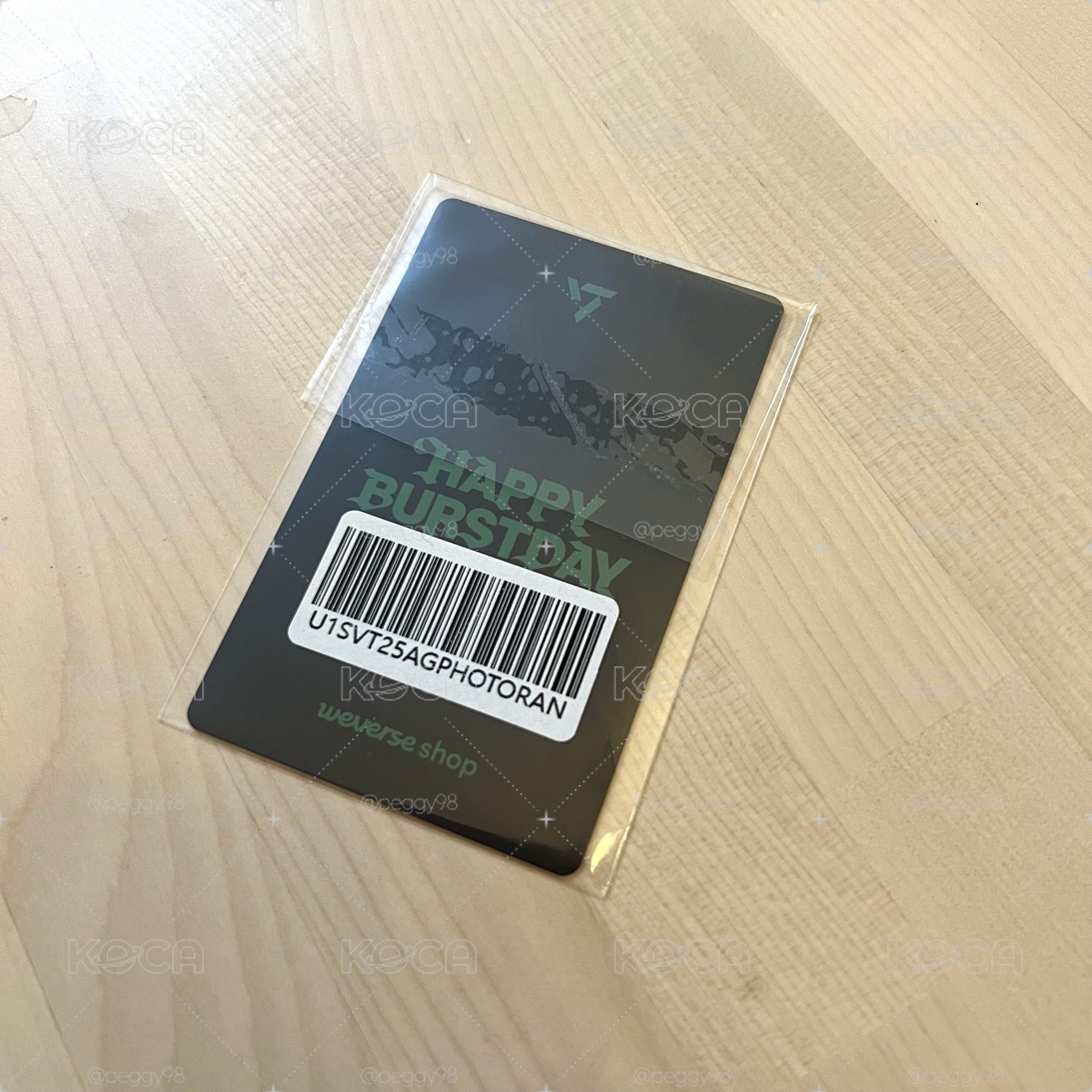 SEVENTEEN - [HAPPY BURSTDAY] Weverse GV特典 SEUNGKWAN小卡