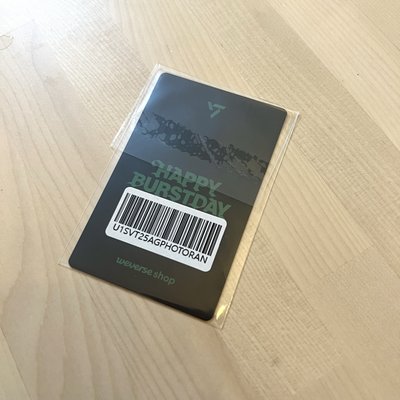 SEVENTEEN - [HAPPY BURSTDAY] Weverse GV特典 SEUNGKWAN小卡