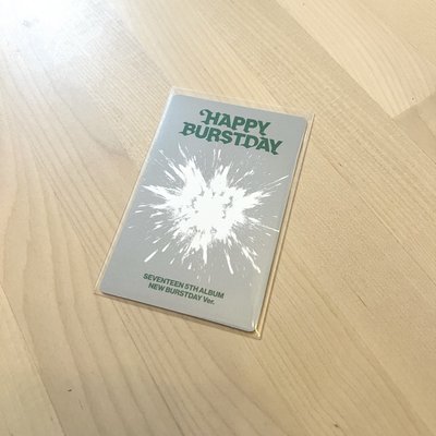 SEVENTEEN - [HAPPY BURSTDAY]  NEW BURSTDAY SEUNGKWAN 小卡
