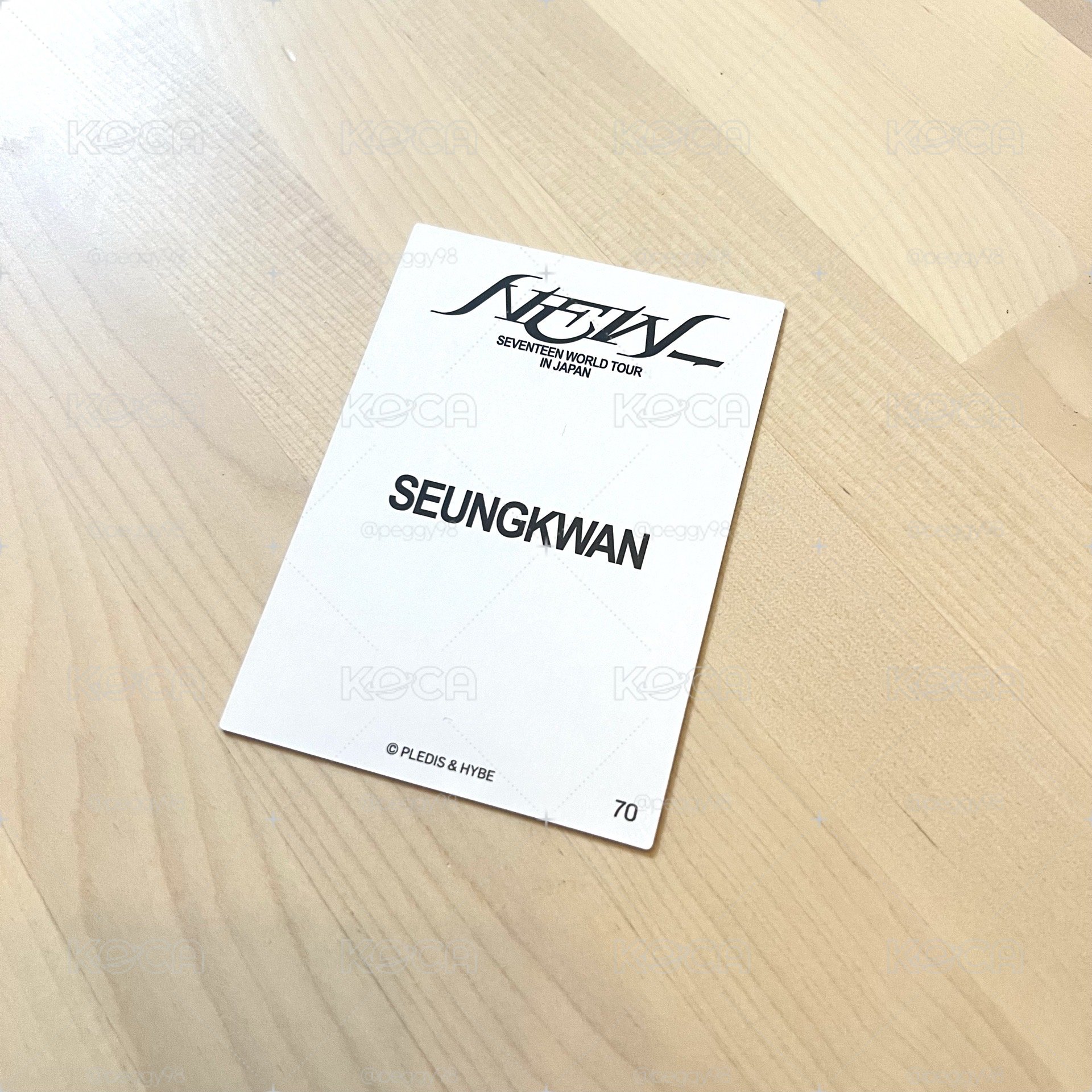 SEVENTEEN - NEW_ 日巡卡包 隨機卡 SEUNGKWAN 小卡